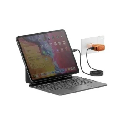 Energea Travelgo 1-Port Usb-C & 1-Port Usb-A 35W Travel Adapter - Orange